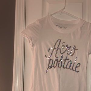 White Aeropostale short sleeve